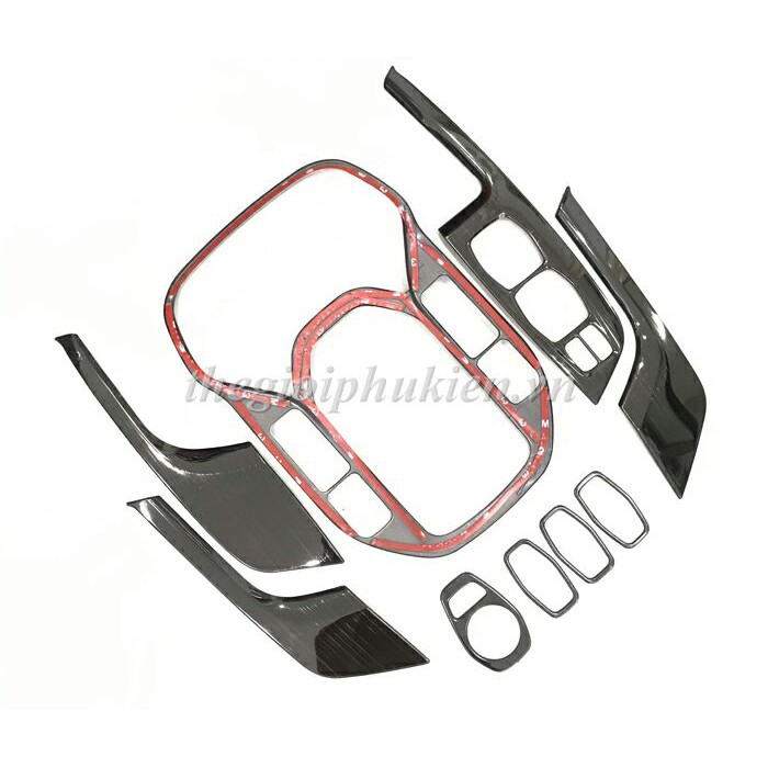Ốp trang trí nội thất xe Hyundai Santafe 2015-2018 - vân Titan
