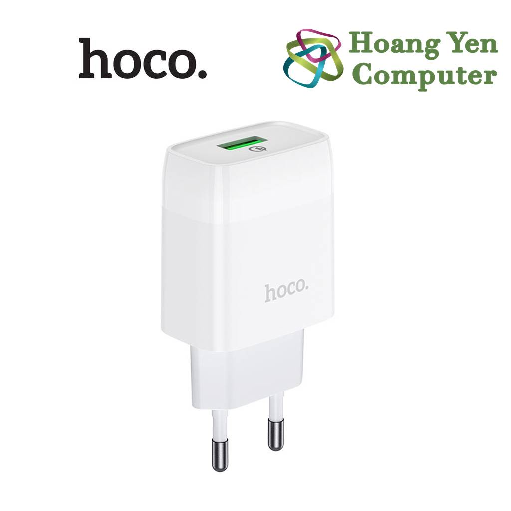 Cốc Sạc Nhanh Quick Charge 3.0 Hoco C72Q (QC3.0 18W) - BH 6 Tháng | Cốc Sạc 18W - Hoàng Yến Computer