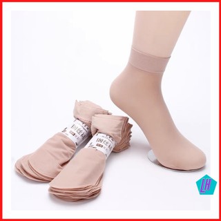 Tất giấy nữ cổ vừa siêu dai set 10 đôi