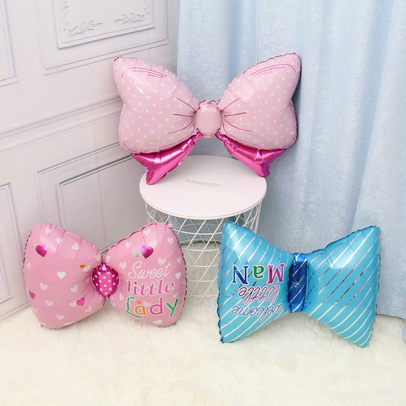 Bóng Sinh Nhật Hình Nơ Xinh Xắn Trang Trí Sinh Nhật, Thôi Nôi Cho Bé Size Lớn