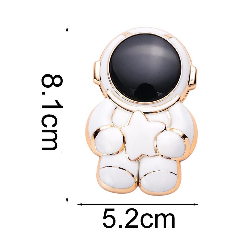 Giá Đỡ Điện Thoại / Máy Tính Bảng Hình Ngôi Sao / Phi Hành Gia Hoạt Hình 3D Bằng Nhựa Tự Dính Có Thể Gập Lạ