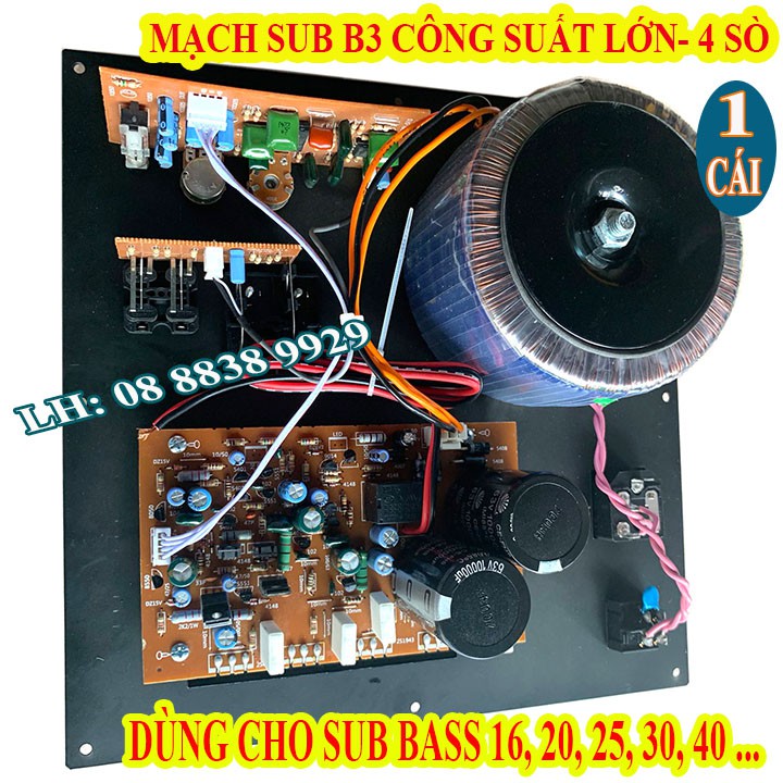 [Mã ELHACE giảm 4% đơn 300K] MẠCH KÉO LOA SUB SIÊU TRẦM B3 NGUỒN XUYẾN ĐỒNG 4 SÒ CAO CẤP - GIÁ 1 MẠCH