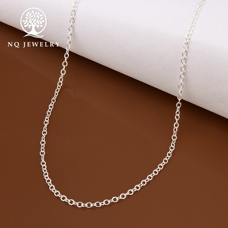 Dây chuyền cổ nữ hợp kim màu bạc - NQ Jewelry