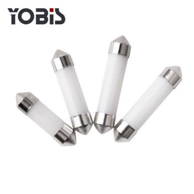 Bóng đèn LED - Yobis 2 đui ( Thấu kính ) gắn trần xe ' nội thất &  biển số ' ô tô - xe hơi  '31mm tới 41mm