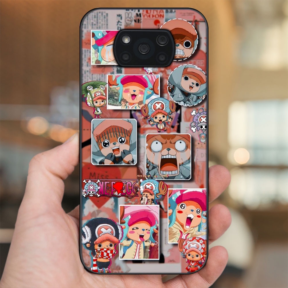 Ốp lưng Xiaomi Poco X3, Poco X3 Pro, Poco X3 NFC viền đen in hình Chopper One Piece Đảo Hải Tặc