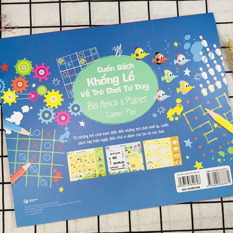 Sách - Cuốn sách khổng lồ về trò chơi tư duy - Big Pencil &amp; Paper Games Pad