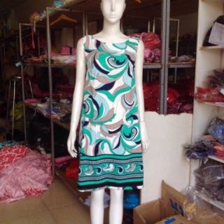Đầm suông kaki