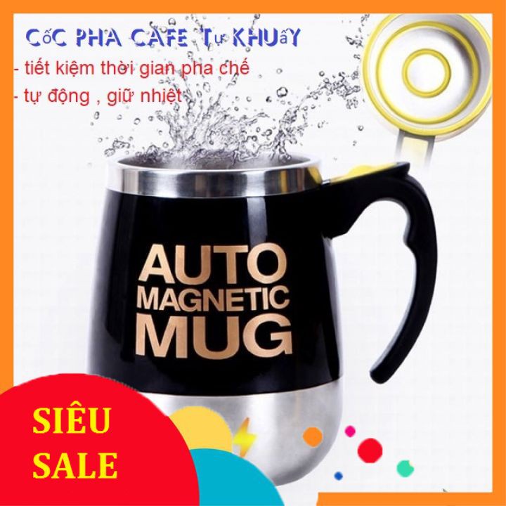 Cốc Tự Khuấy, Cốc Pha Đồ Uống Tự Động Giữ Nhiệt Đa Năng - Pha Cafe ,Trà, Ngũ Cốc Tiện Lợi