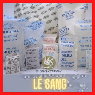 [Hot] Gói Hút Ẩm đóng túi 200g loại 1/2/5/10/50/100/200g Silicagel - Hạt chống ẩm mốc, khử mùi, bảo quản thực phẩm