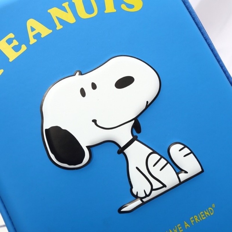 Túi Đựng Máy Tính Bảng Bằng Da PU Cứng Chống Rơi Hình Snoopy 11 Inch Cho IPad Pro