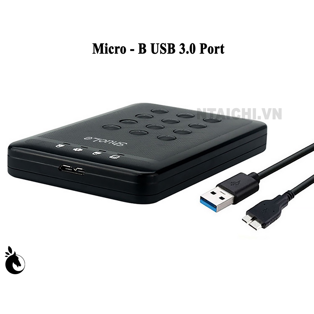 Box ổ cứng 2.5” HDD, SSD bảo mật mã hóa | USB 3.0