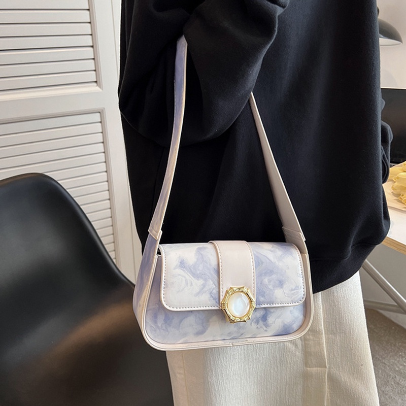 Túi Đeo Vai Có Khóa Kéo Phong Cách Pháp Thời Trang Cho Nữ