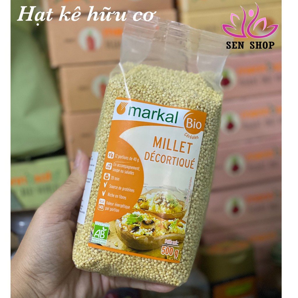 [MARKAL] HẠT KÊ TÁCH VỎ HỮU CƠ - 500gr