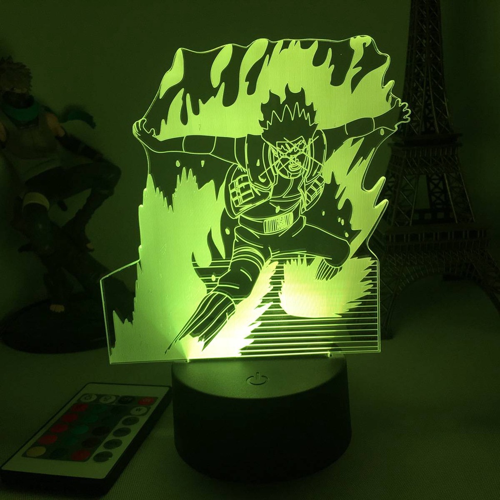 Mới Đèn Ngủ 3D Hình Nhân Vật Hoạt Hình Naruto Kèm Điều Khiển Từ Xa Và Sạc USB Tiện Dụng Trang Trí Nhà