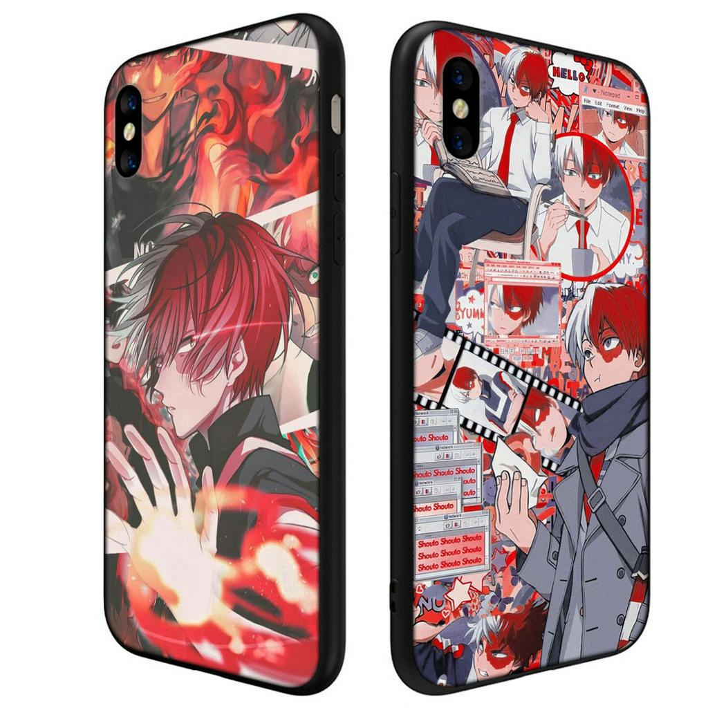Ốp Điện Thoại Silicon Mềm Hình anime shoto todoroki 16ni Cho iphone xs max x xr 10 5 5s 6 6s 7 8 plus