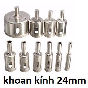 khoan gạch men 24 , mũi khoét gạch men, đá hoa cương, sứ, mũi khoét kiếng 24mm