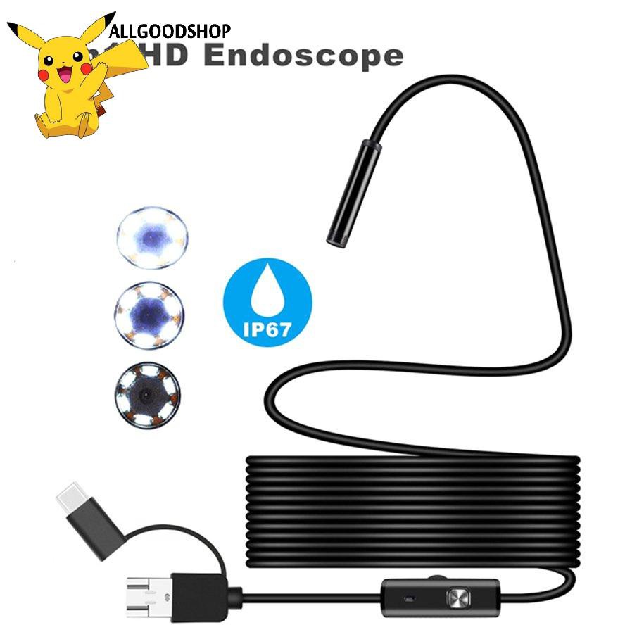 ✨Camera nội soi 7mm 3 trong 1 cổng USB HD With 6 LED lights