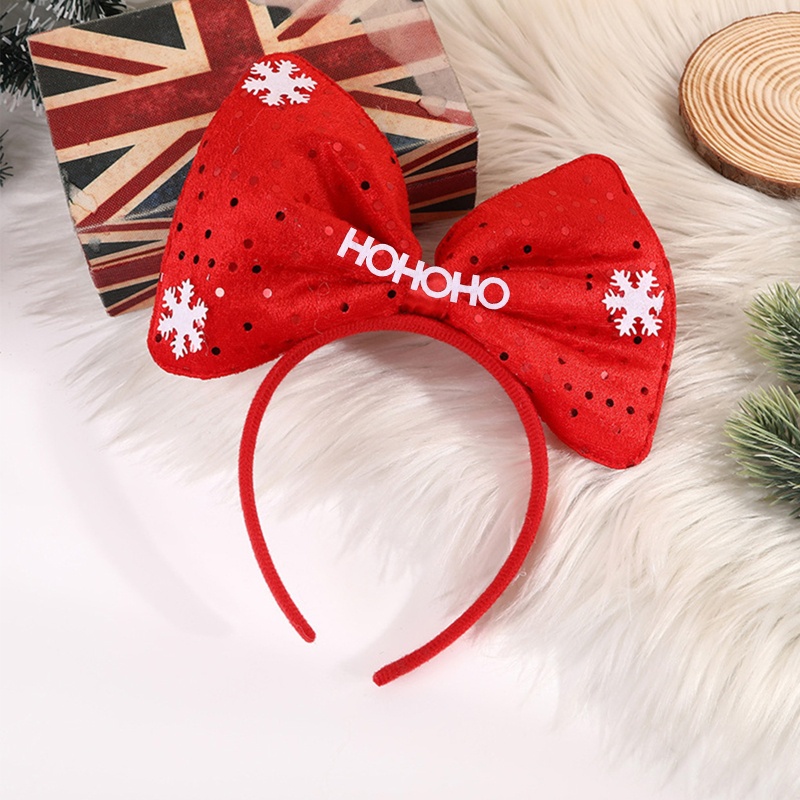 Flgo Băng Đô Nơ Phong Cách Giáng Sinh Cho Nữ