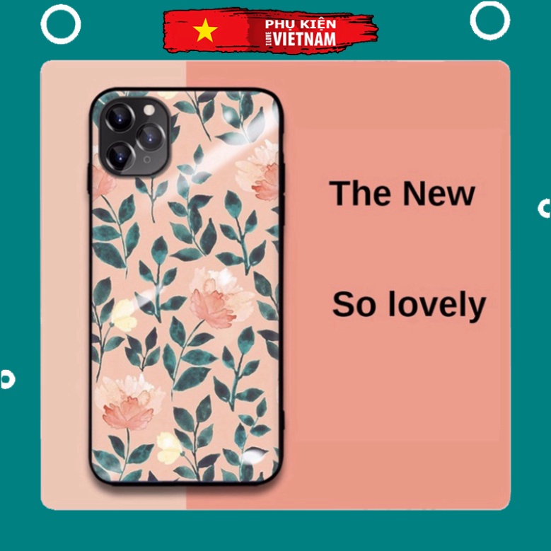 Ốp lưng iphone 6, 7, 8 Plus, X, XS, XR, XSMAX, 11, 11PRO, 11 PROMAX, 12, 13 PROMAX hình họa CAM BẰNG KÍNH PKVN