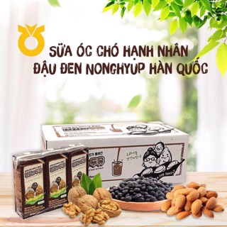 Sữa Óc chó, Hạnh nhân, Đậu đen Nonghyup Hàn Quốc (thùng)