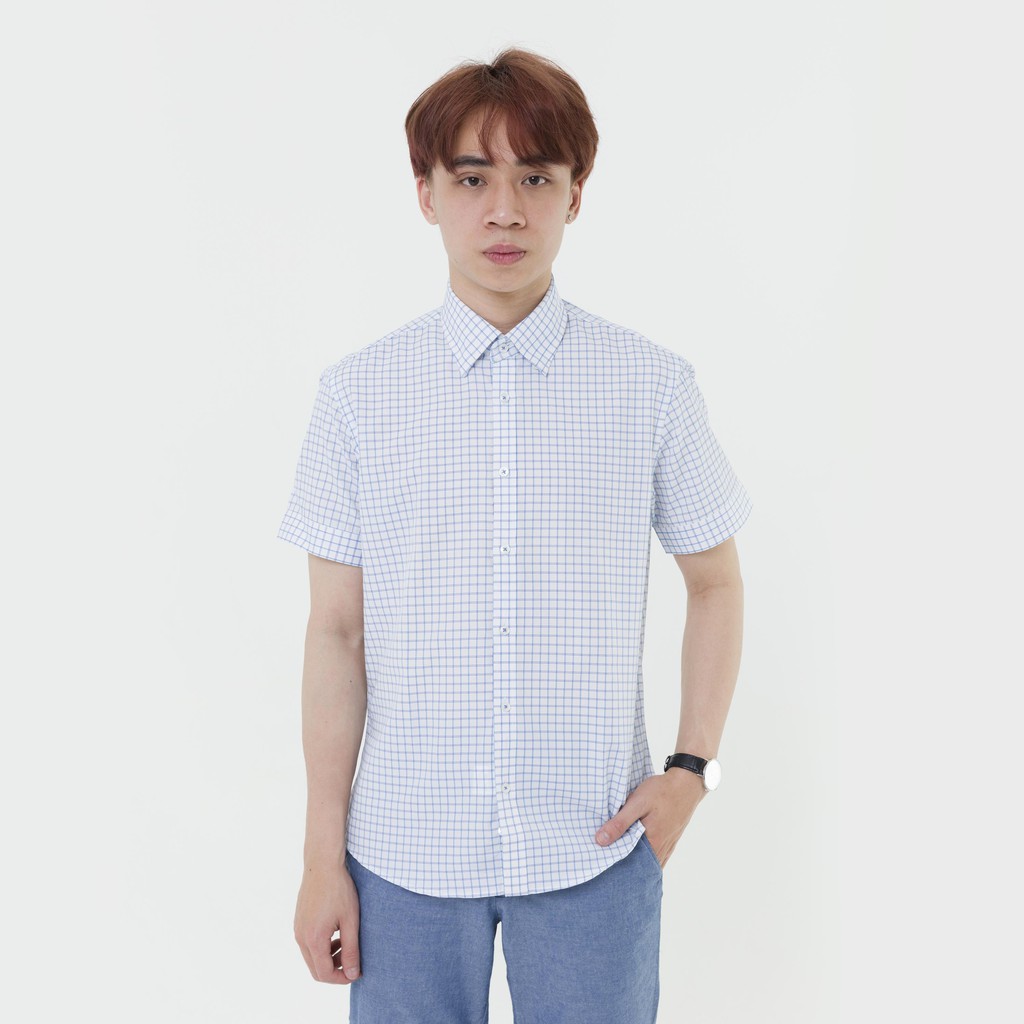 Áo sơ mi nam ngắn tay cao cấp The Shirts Studio thương hiệu Hàn Quôc - T1