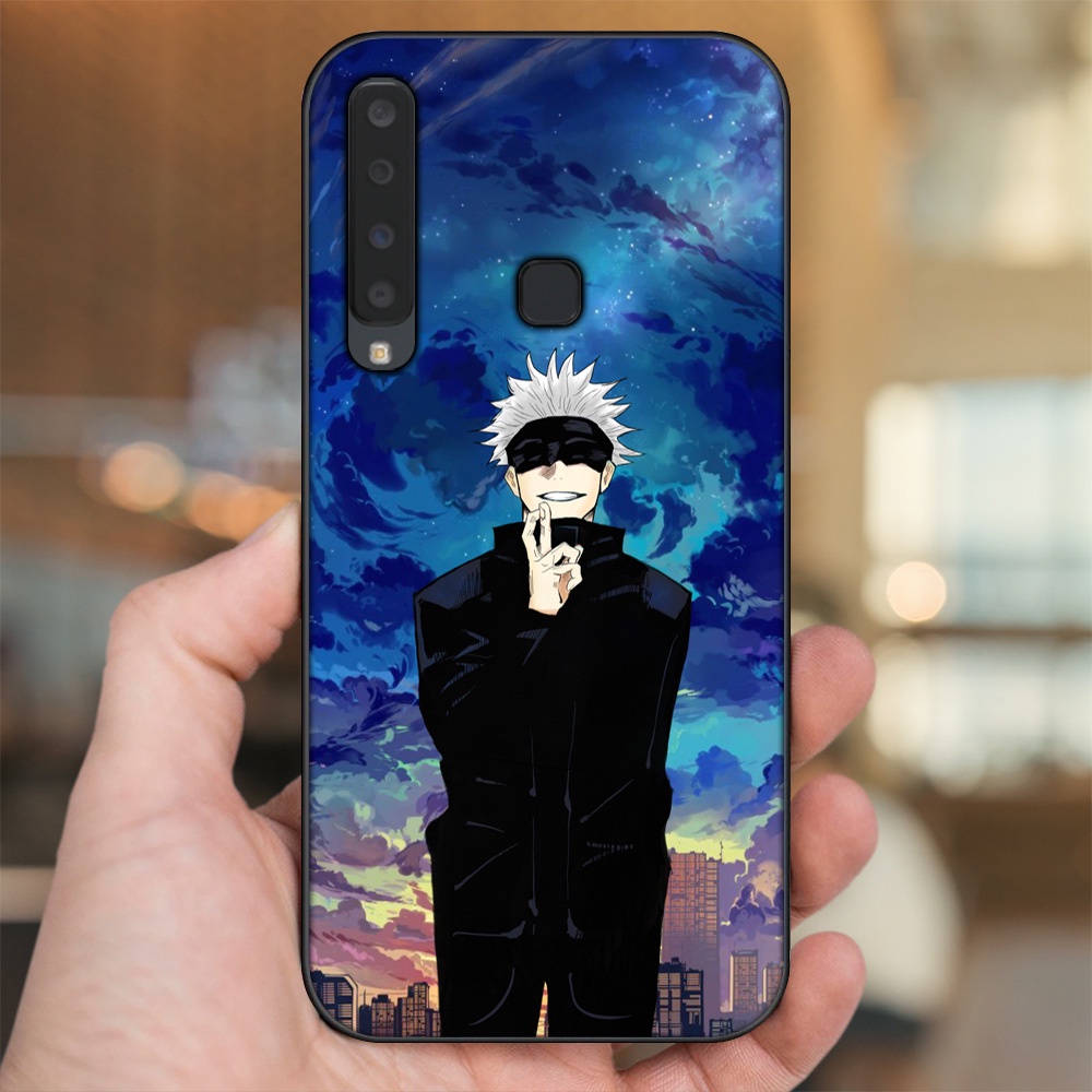 Ốp lưng Samsung A9 2018 viền đen in hình Satoru Jujutsu Kaisen