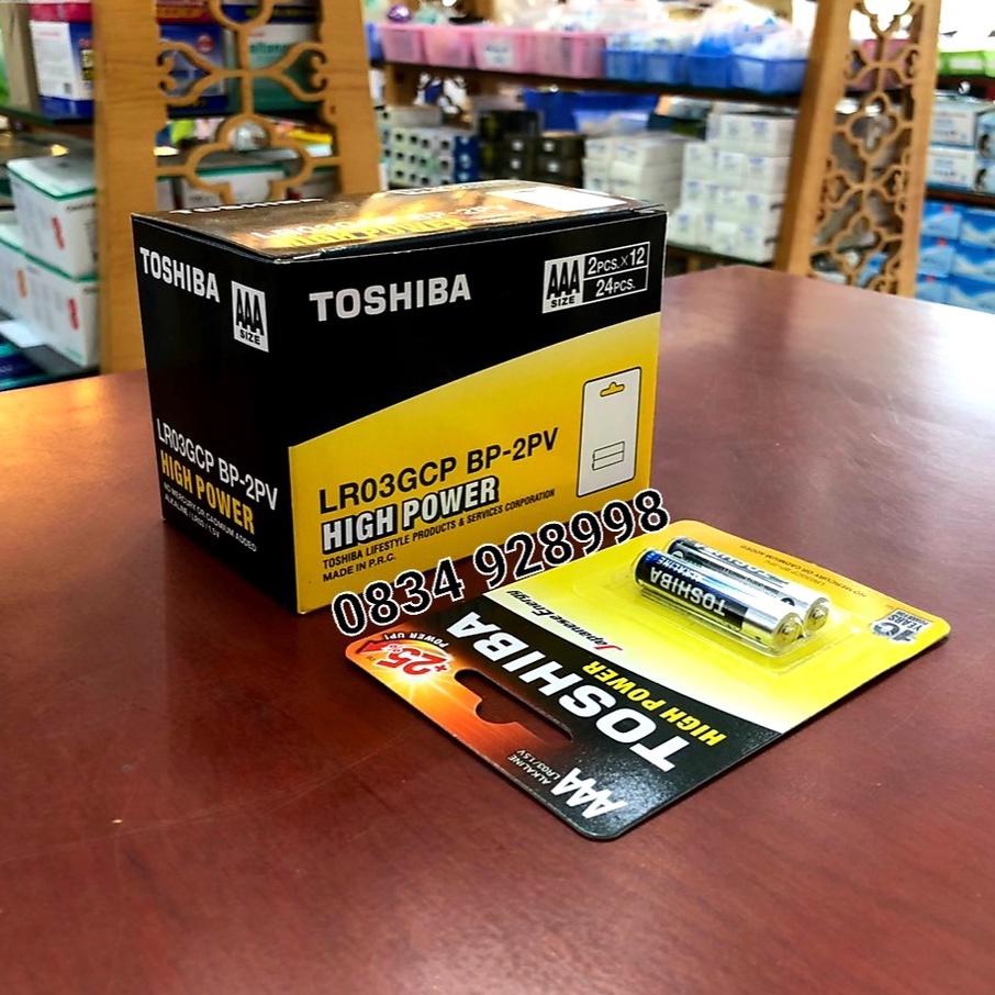 Pin Tiểu 2A , 3A : Toshiba Alkaline