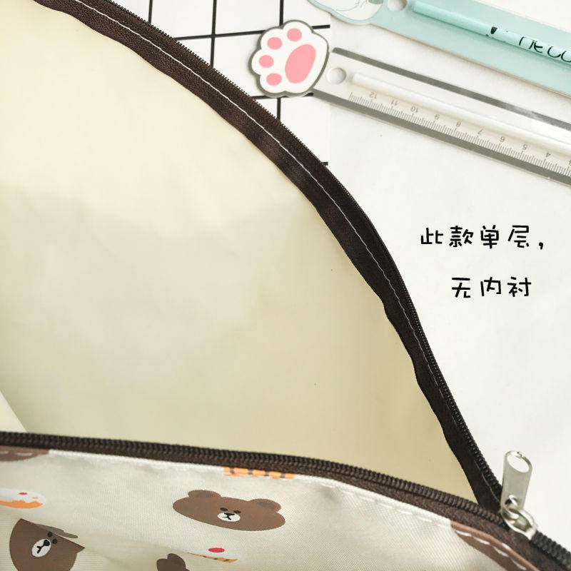 ⭐ iLado ⭐ Túi đựng tài liệu Khóa Kéo túi đựng bút Bìa đựng tài liệu trong suốt Hoạt Hình túi đựng tài liệu a4 file Hộp đựng storage dễ thương cute đồ dùng học tập học sinh động vật