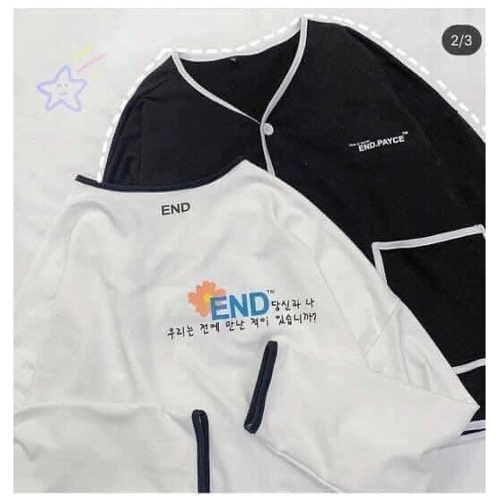 Áo khoác cardigan ENDPACE - Áo len oversize dáng suông rộng bo viền cá tính ulzzang korea HOT | BigBuy360 - bigbuy360.vn