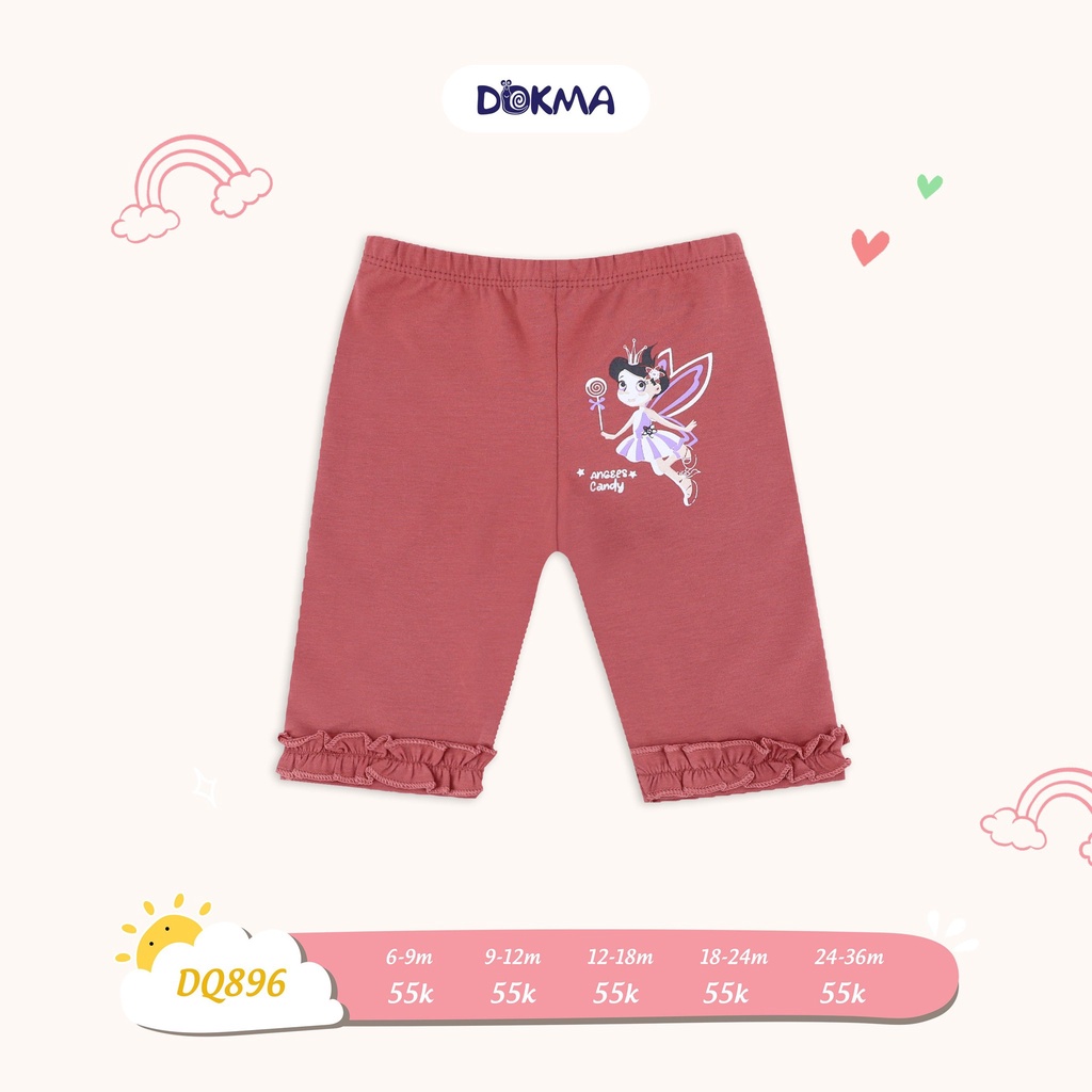 9-36M Quần legging bé gái Dokma DQ896