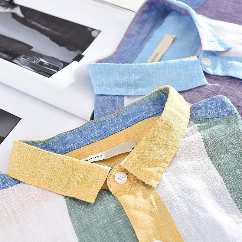 Áo Sơ Mi Nam Tay Ngắn Màu Trơn Thời Trang