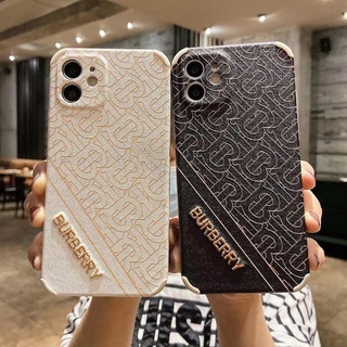 BURBERRY Ốp điện thoại chống rơi cho iPhone 12Pro max iPhone 12 iPhone11Pro max iPhoneX/XS iPhoneXR iPhoneXS max iPhone7/8/SE 2020 iPhone7/8plus