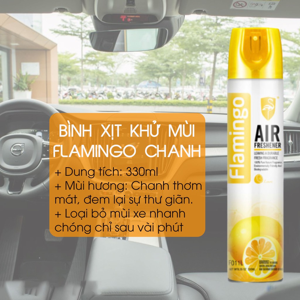 Xịt Khử Mùi Xe Hơi Flamigo F011 330ml khử mùi hiệu quả cho xe