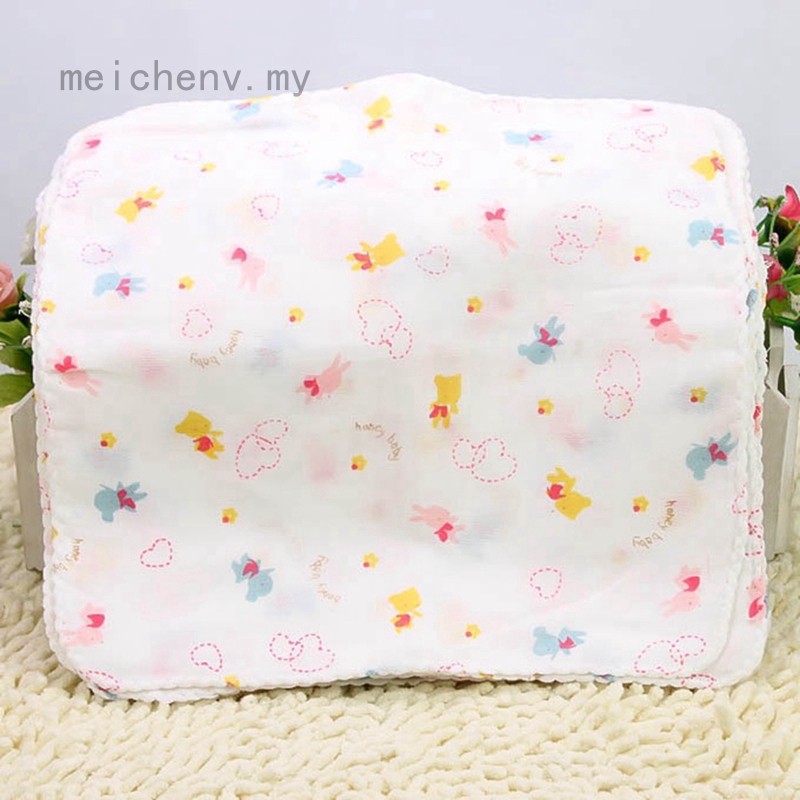 Set 1/10 khăn tay hình vuông chất liệu 100% Cotton dành cho bé sơ sinh