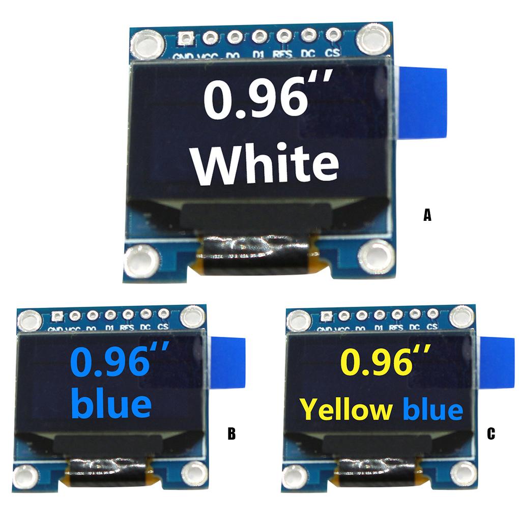 Mô Đun Màn Hình OLED GND LCD SSD 1306 Hiển Thị Màu Trắng / Xanh Dương / Vàng