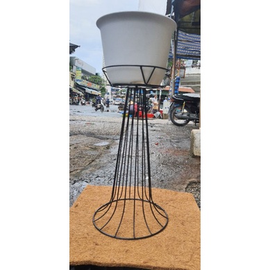 đôn sắt kê chậu cây trang trí cao 50cm