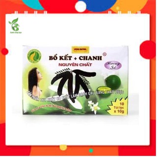 Túi lọc bồ kết + chanh thảo dược Thanh thảo 1 hộp/ 10 túi x 10gr (hương sả)