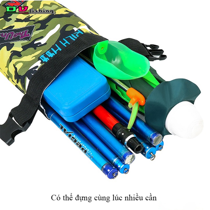 Túi Đựng Cần Câu Cá Rằn ri (130 X 20) gấp gọn tiện lợi.