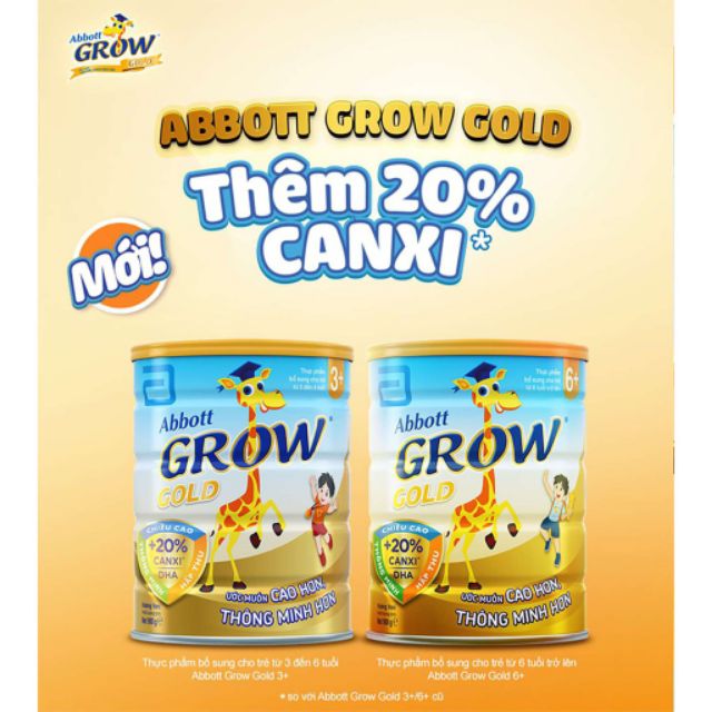 XẢ NHANH Sữa grow gold 3+ 900g(2/2022)