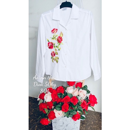Áo sơ mi thêu kiểu