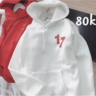 Áo nỉ mũ số 17