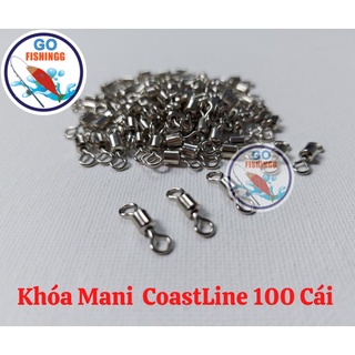 100 cái Khóa link ma ní Brass câu cá chống xoắn/ Khóa số 8