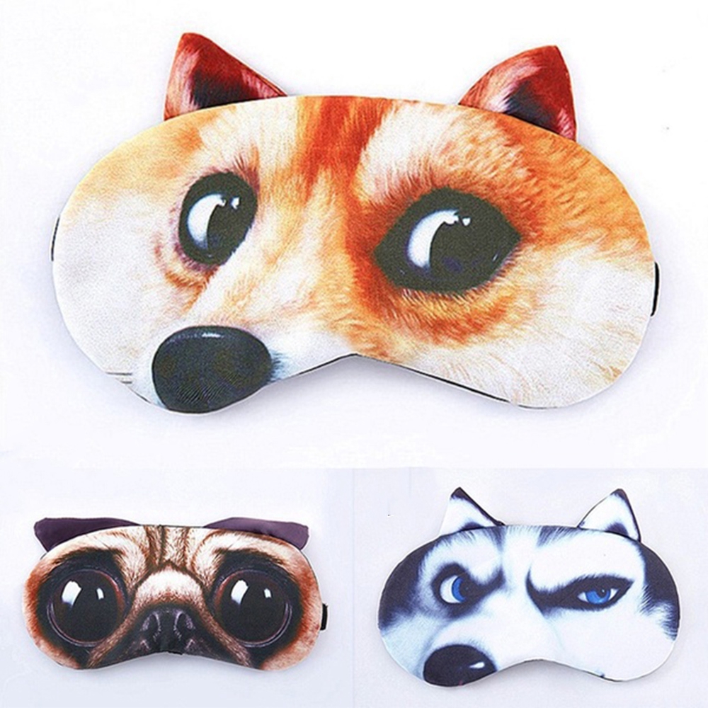 Miếng Bịt Mắt Ngủ Họa Tiết Hoạt Hình 3D Dễ Thương Thời Trang