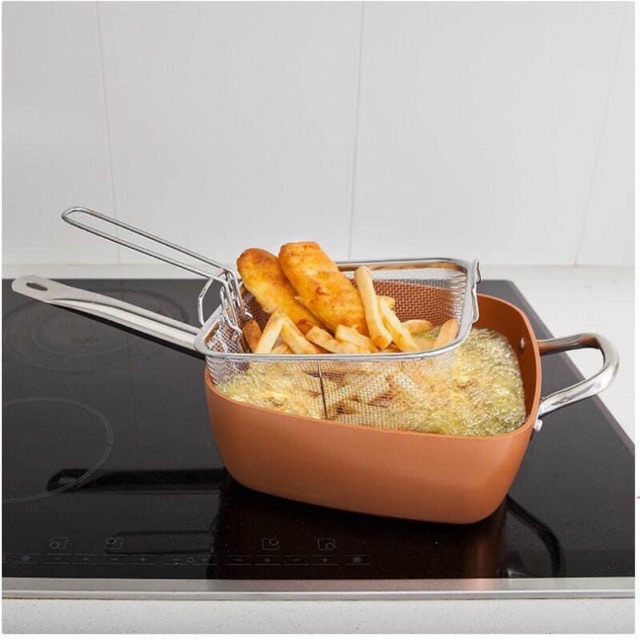 Chảo vuông SUPER CHEF đun được bếp từ