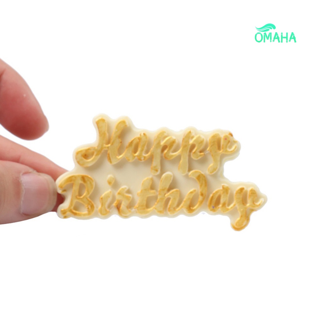 Khuôn Silicone Tạo Hình Chữ Cái Trang Trí Bánh DIY