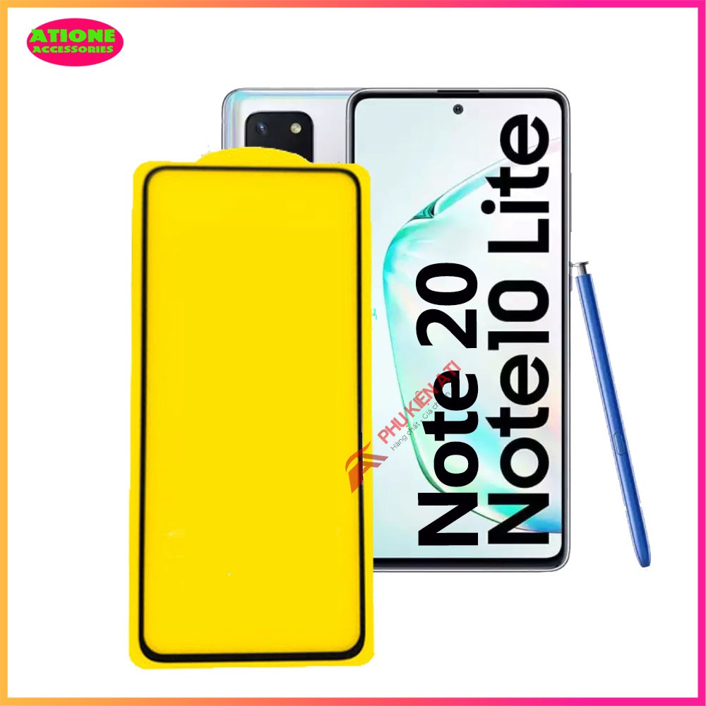 Kính cường lực Samsung Note 10 Lite / Note 20 / S10 Lite - Full màn hình và Trong suốt - Độ cứng 9H