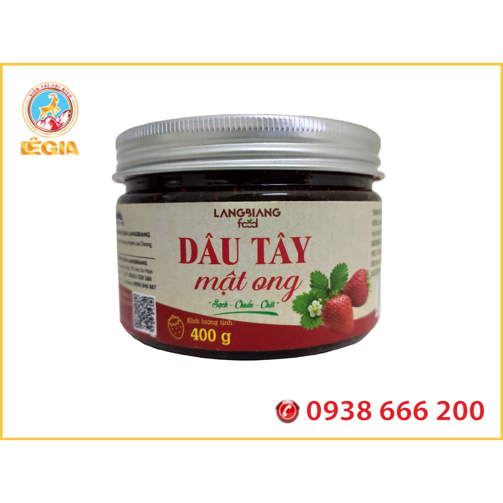 MỨT DÂU TÂY MẬT ONG LANGBIANG FOOD 400G