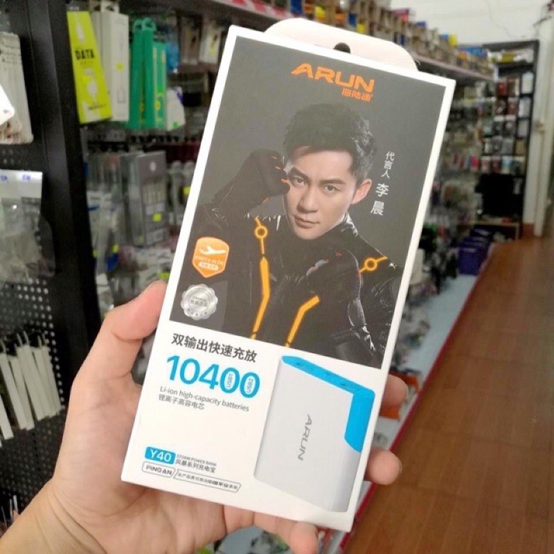 [BH12T] Sạc dự phòng Arun 10400mAh giá sỉ