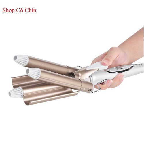 Máy Làm Tóc, Máy Uốn Tóc Xoăn Chuyên Nghiệp 3 Trục - UTV02