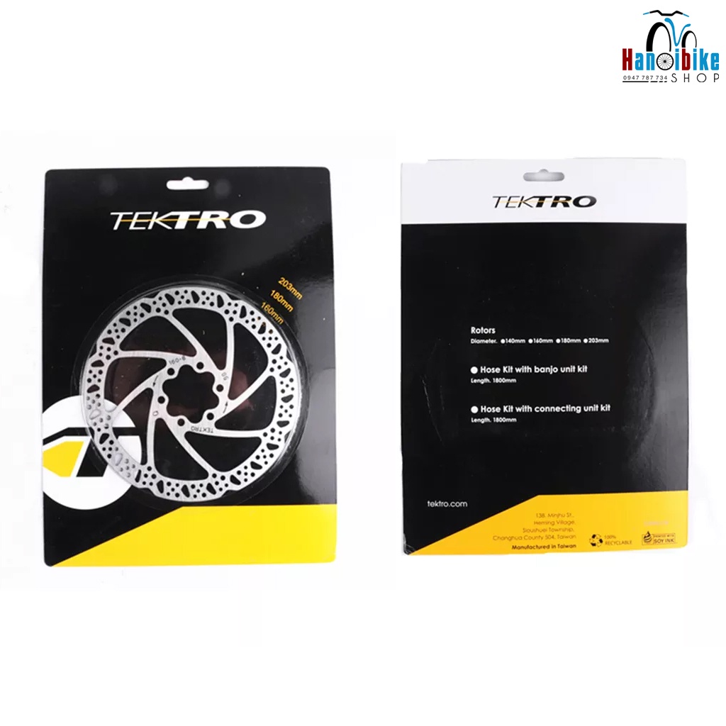 Đĩa phanh xe đạp TEKTRO cho xe MTB 6 lỗ